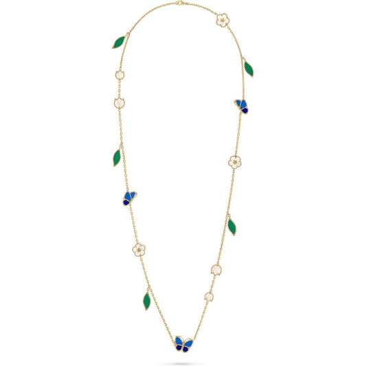 [Rosla]LUCKY SPRING BUTTERFLY 15 FLOWER NECKLACE