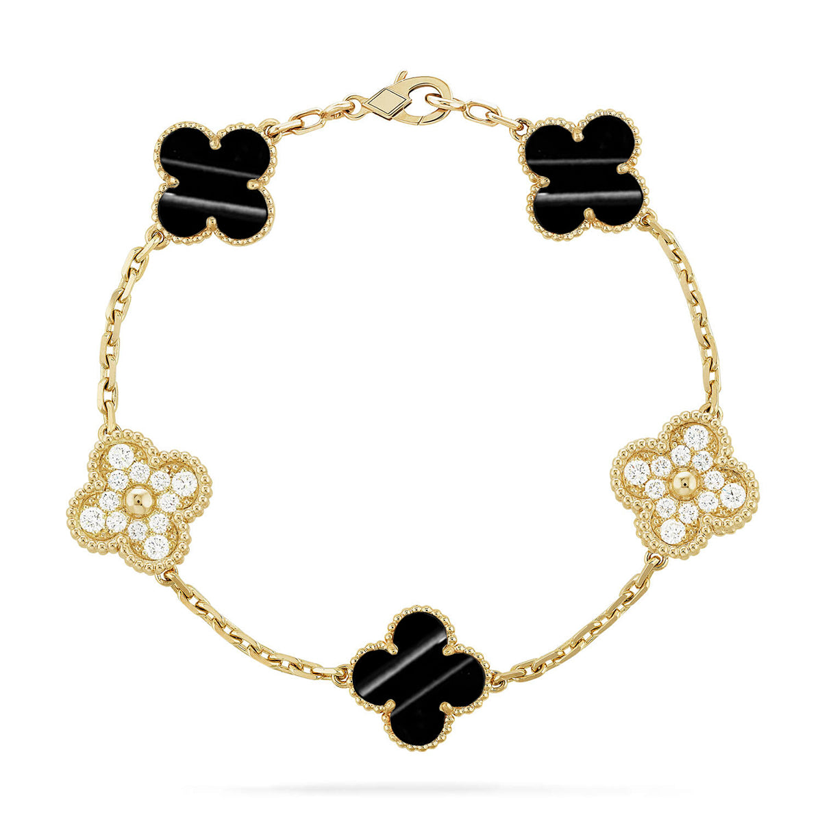 [Rosla] CLOVER 5 MOTIF PULSAR STONE BRACELET COLLECTION