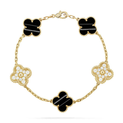 [Rosla] CLOVER 5 MOTIF PULSAR STONE BRACELET COLLECTION