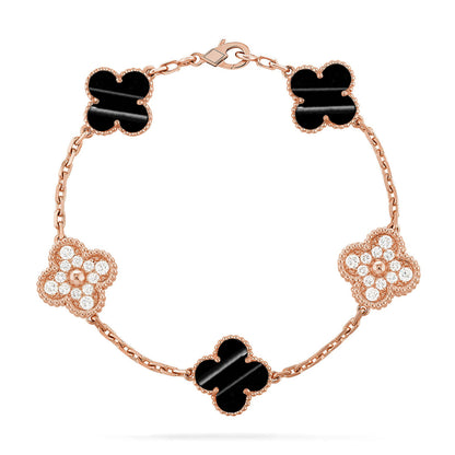[Rosla] CLOVER 5 MOTIF PULSAR STONE BRACELET COLLECTION