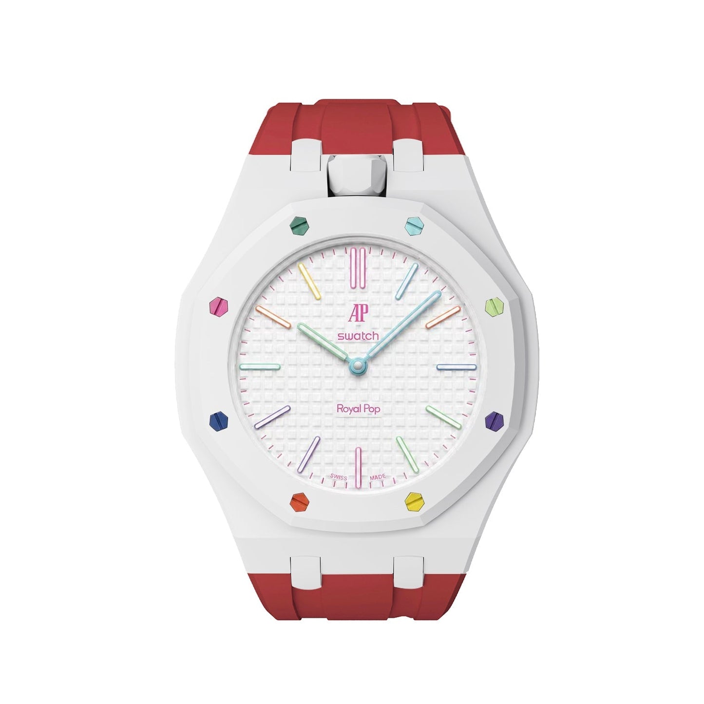 [Rosla]Royal Oak Pop Exclusive Bioceramic Case & Silicone Strap Mix Color