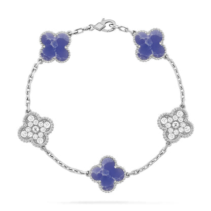 [Rosla]CLOVER 5 MOTIF BLUE VEINS BRACELET COLLECTION