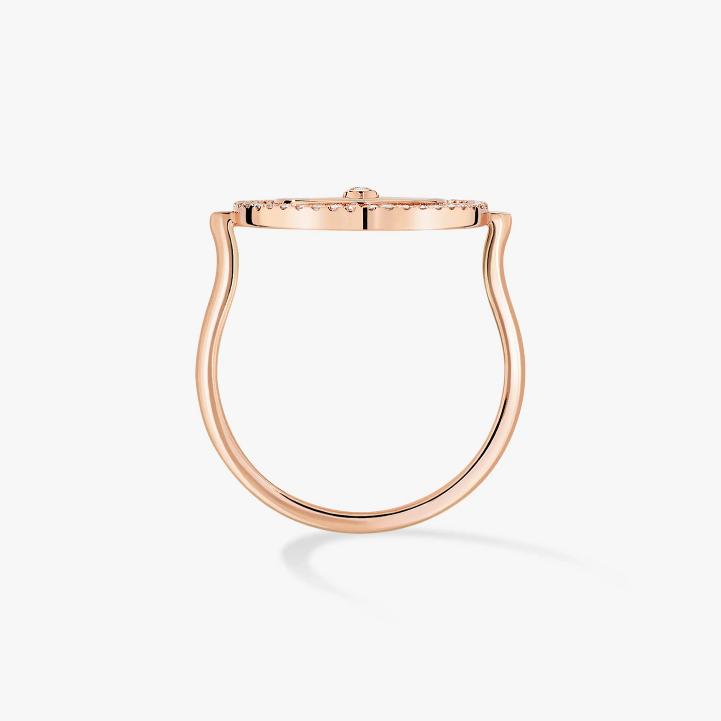 [Rosla]LUCKY MOVE PINK GOLD DIAMOND RING
