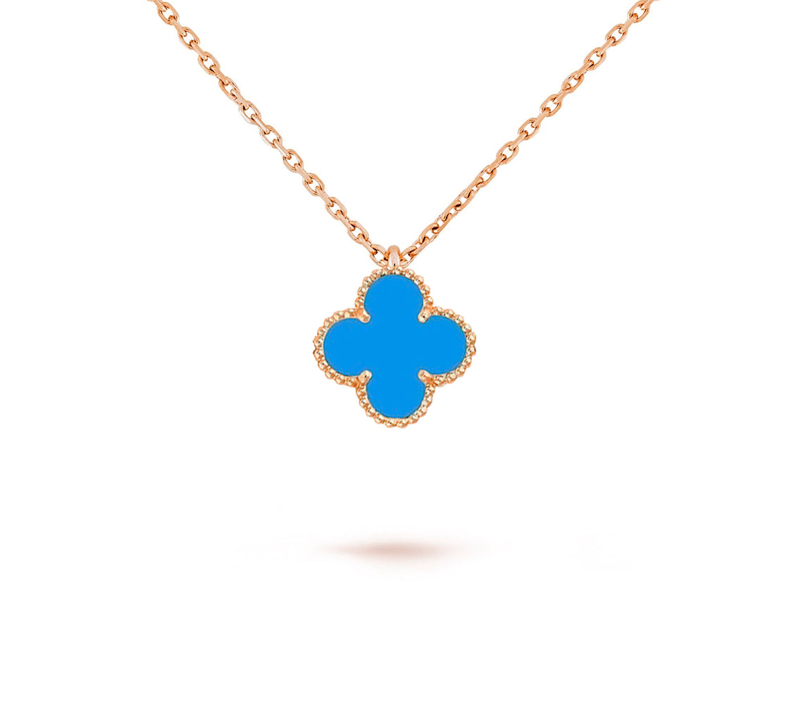 [Rosla]CLOVER MINI 9.5MM CARNELIANS NECKLACE COLLECTION
