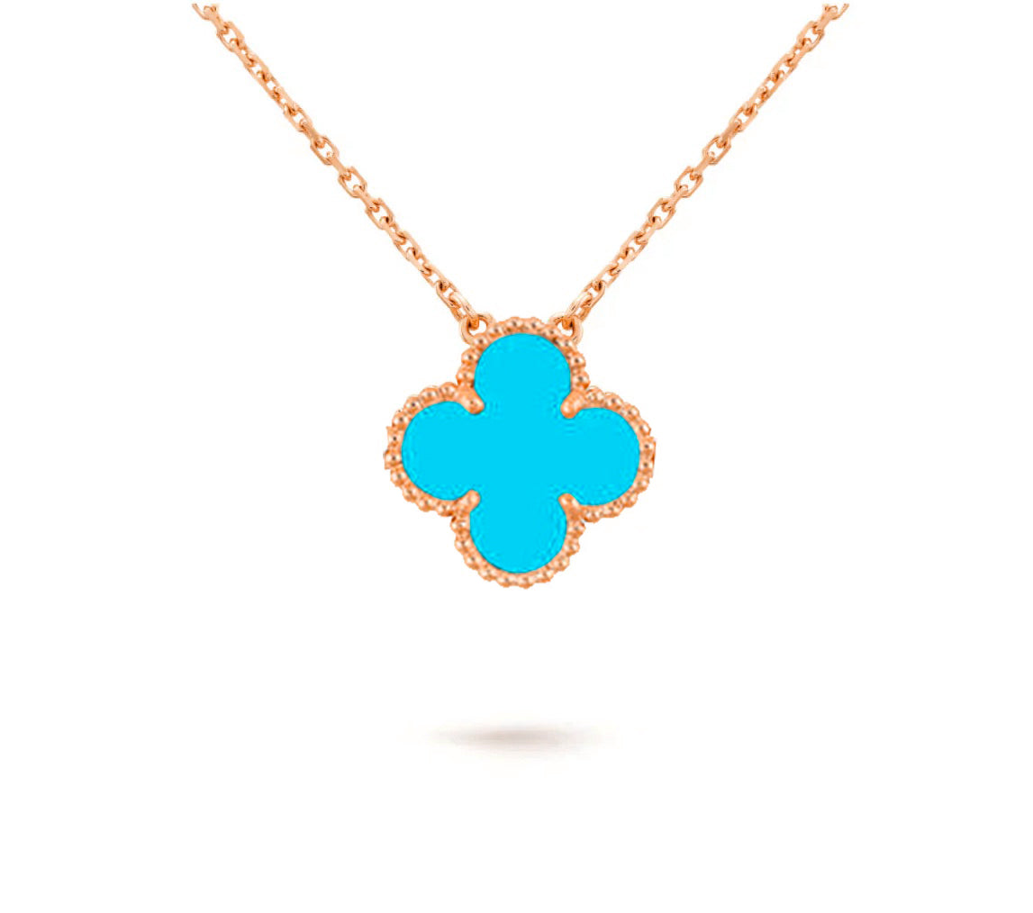 [Rosla]CLOVER 15MM SINGLE FLOWER NECKLACE COLLECTION