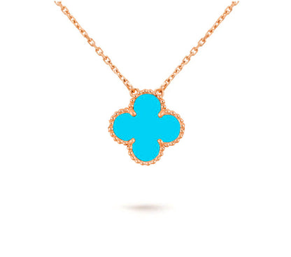 [Rosla]CLOVER 15MM SINGLE FLOWER NECKLACE COLLECTION