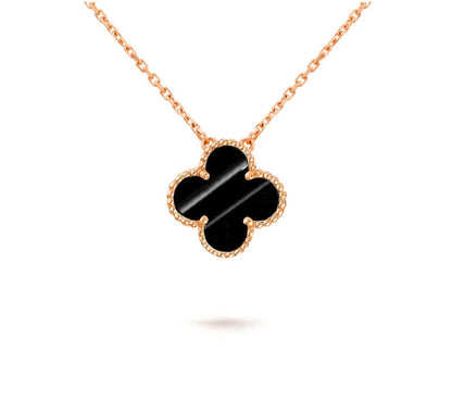 [Rosla]CLOVER 15MM SINGLE FLOWER NECKLACE COLLECTION