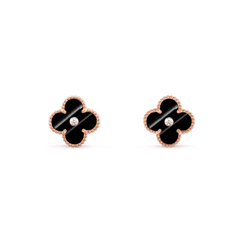 [Rosla]CLOVER  15MM DIAMOND EARRINGS COLLECTION