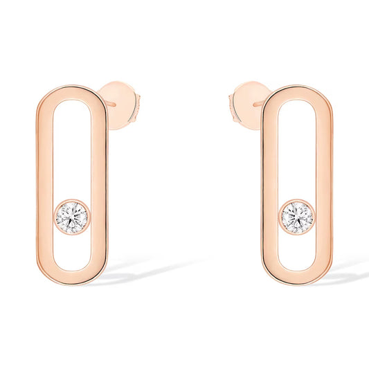 [Rosla]MOVE UNO SMALL 1 DIAMOND EARRINGS