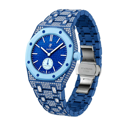 [Rosla]Royal Oak Pop Exclusive Bioceramic Case & Bioceramic Strap Full Diamond