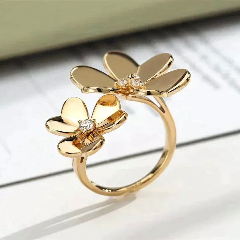 [Rosla]CLOVER COMOS GOLD DIAMOND RING