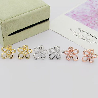 [Rosla] FLOWERLACE EARRING 5 DIAMONDS