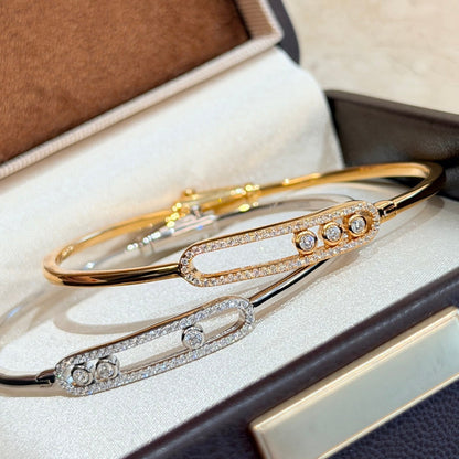 [Rosla]Move Pavé Diamond Bangle Bracelet M