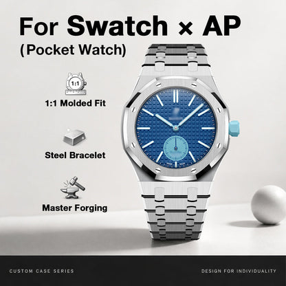 [Rosla]Royal Oak Pop Exclusive Steel Case & Strap Full‑wrap Embedded Watch Band