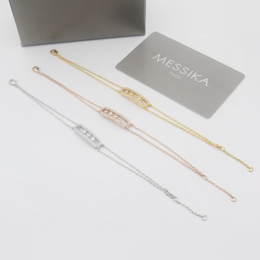 [Rosla] Move Classique pavé bracelet