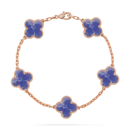 [Rosla]CLOVER 5 MOTIF BLUE VEINS BRACELET COLLECTION
