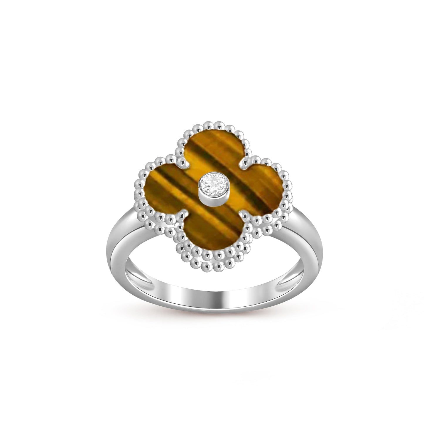 [Rosla]CLOVER SILVER DIOMND RING COLLECTION