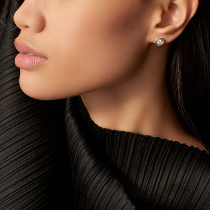 [Rosla]TRINITY STUD DIAMOND EARRINGS