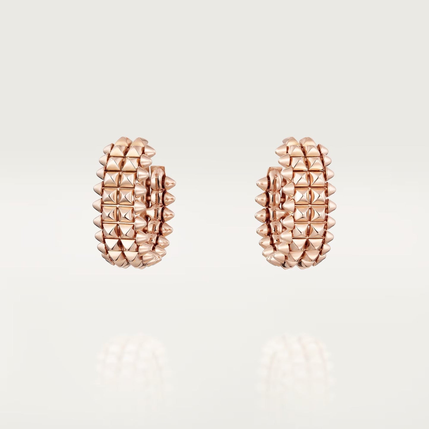 [Rosla]CLASH 9.2MM DOUBLE ROW EARRINGS