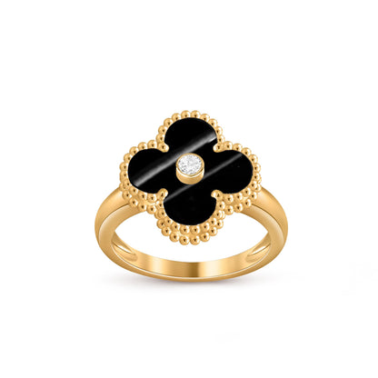 [Rosla]CLOVER DIAMOND RING GOLD COLLECTION