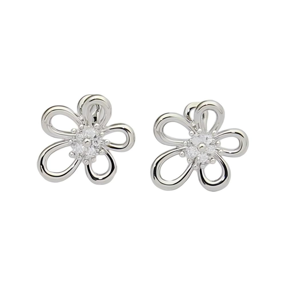[Rosla] FLOWERLACE EARRING 5 DIAMONDS