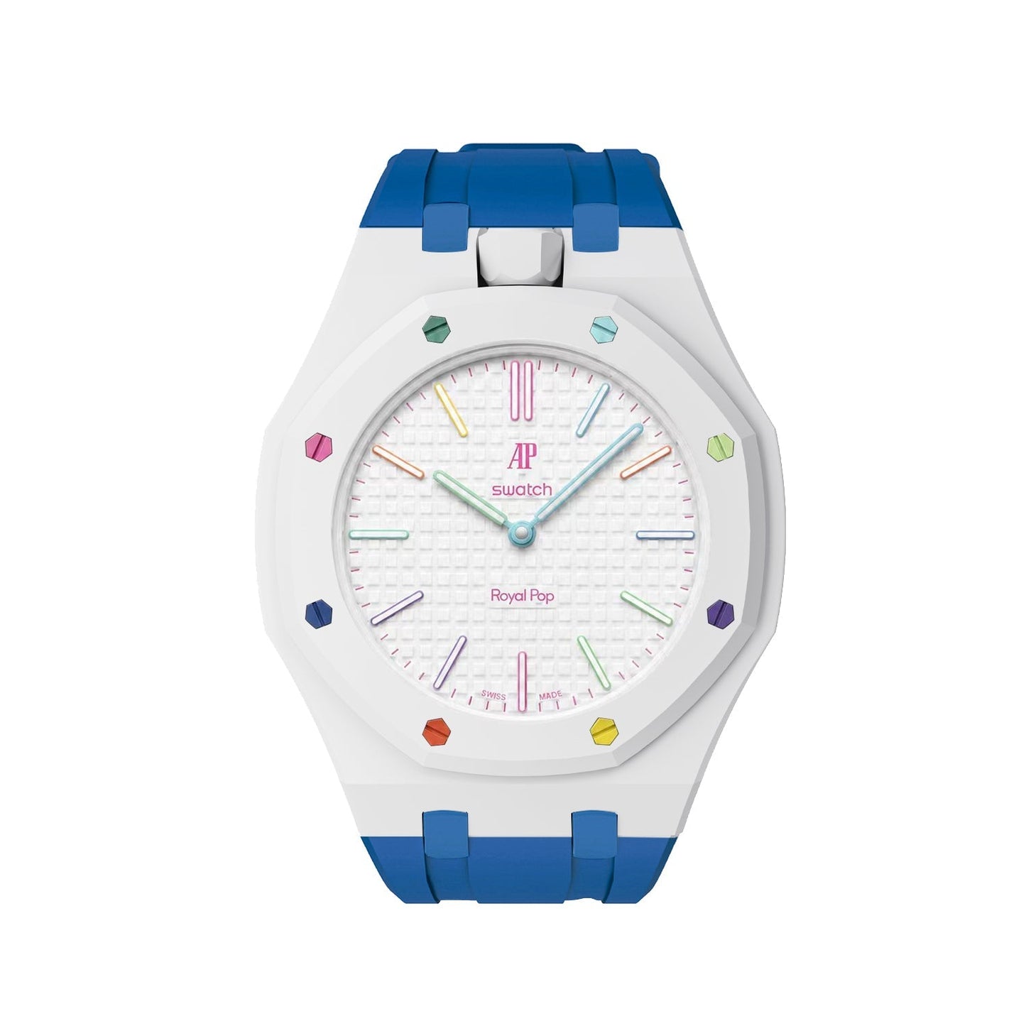 [Rosla]Royal Oak Pop Exclusive Bioceramic Case & Silicone Strap Mix Color