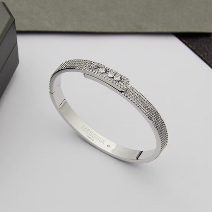 [Rosla]Move Noa Full Pavé Diamond Bangle Bracelet