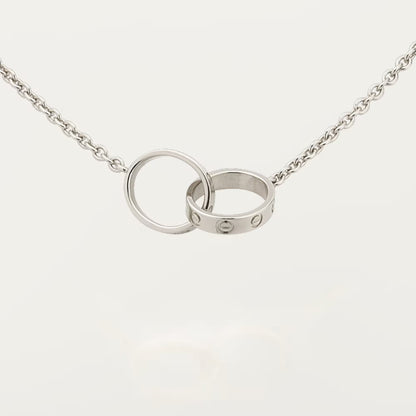 [Rosla]LOVE DOUBLE RING NECKLACE