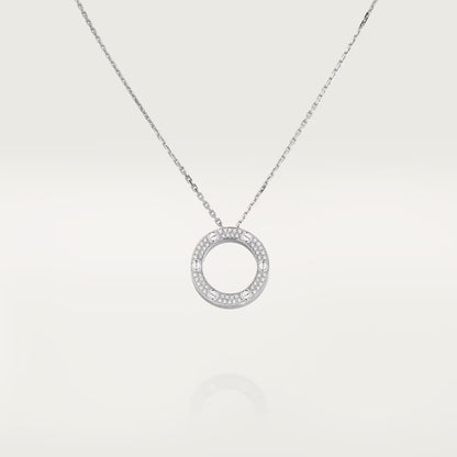 [Rosla]LOVE NECKLACE 16MM  FULL DIAMOND