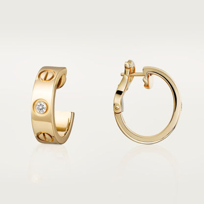 [Rosla]LOVE EARRINGS 5.7MM 2 DIAMONDS