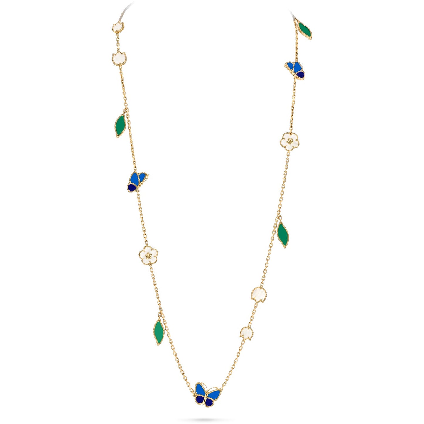 [Rosla]LUCKY SPRING BUTTERFLY 15 FLOWER NECKLACE