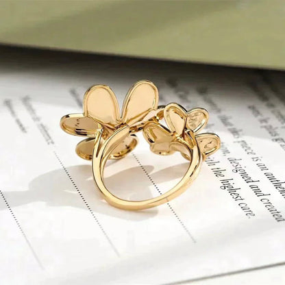 [Rosla]CLOVER COMOS GOLD DIAMOND RING