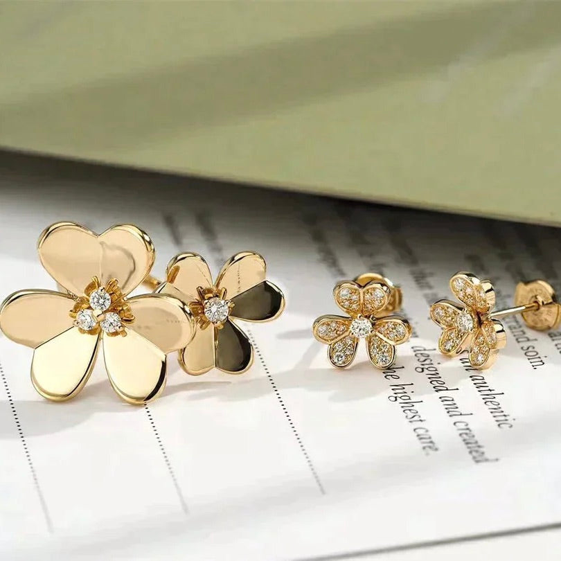 [Rosla]CLOVER COMOS GOLD DIAMOND RING