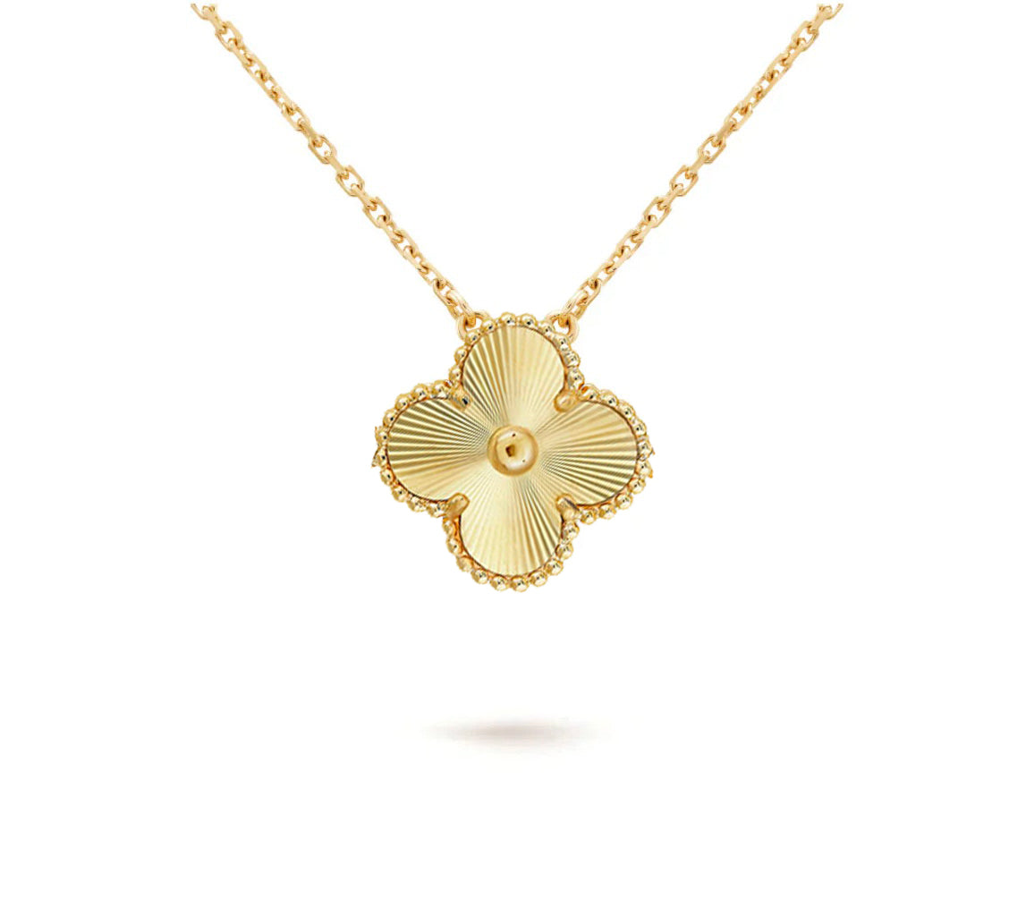 [Rosla]CLOVER 15MM SINGLE FLOWER NECKLACE COLLECTION