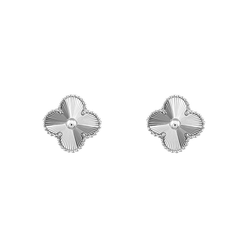 [Rosla]CLOVER SILVER 15MM EARRINGS COLLECTION