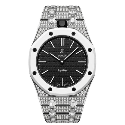 [Rosla]Royal Oak Pop Exclusive Bioceramic Case & Bioceramic Strap Full Diamond