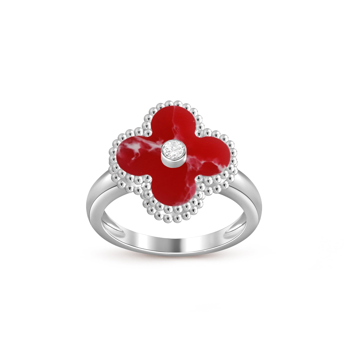 [Rosla]CLOVER SILVER DIOMND RING COLLECTION