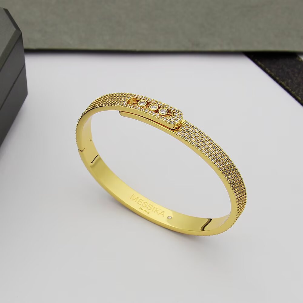 [Rosla]Move Noa Full Pavé Diamond Bangle Bracelet