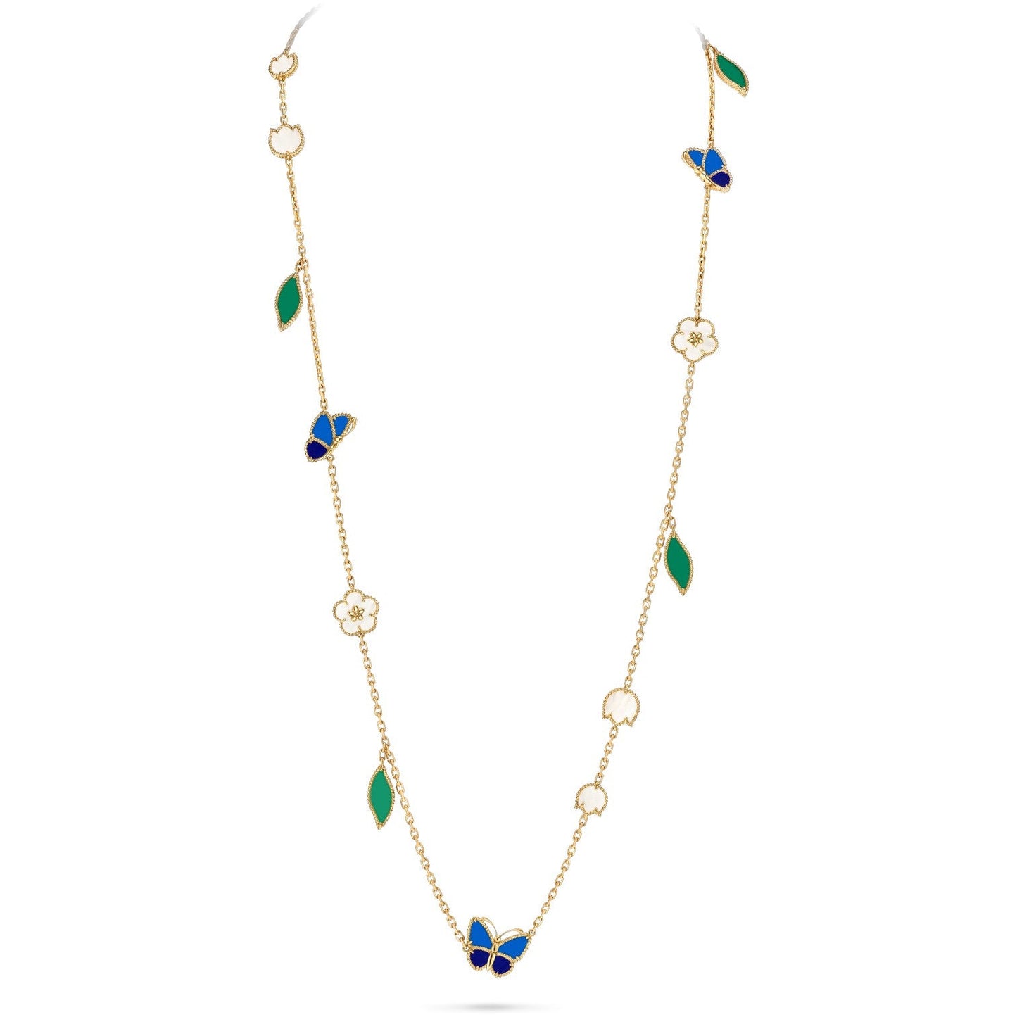 [Rosla]LUCKY SPRING BUTTERFLY 15 FLOWER NECKLACE