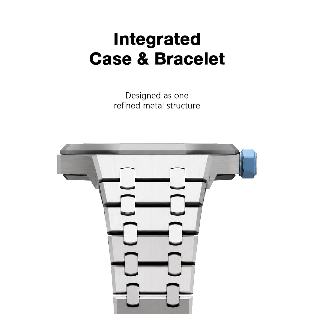 [Rosla]Royal Oak Pop Exclusive Steel Case & Strap Full‑wrap Embedded Watch Band