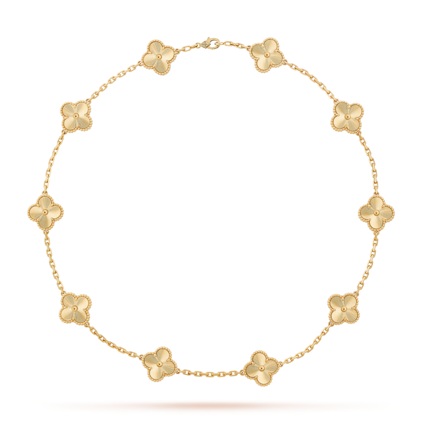[Rosla]CLOVER 10 MOTIFS LASER NECKLACE