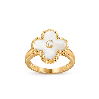 [Rosla]CLOVER DIAMOND RING GOLD COLLECTION
