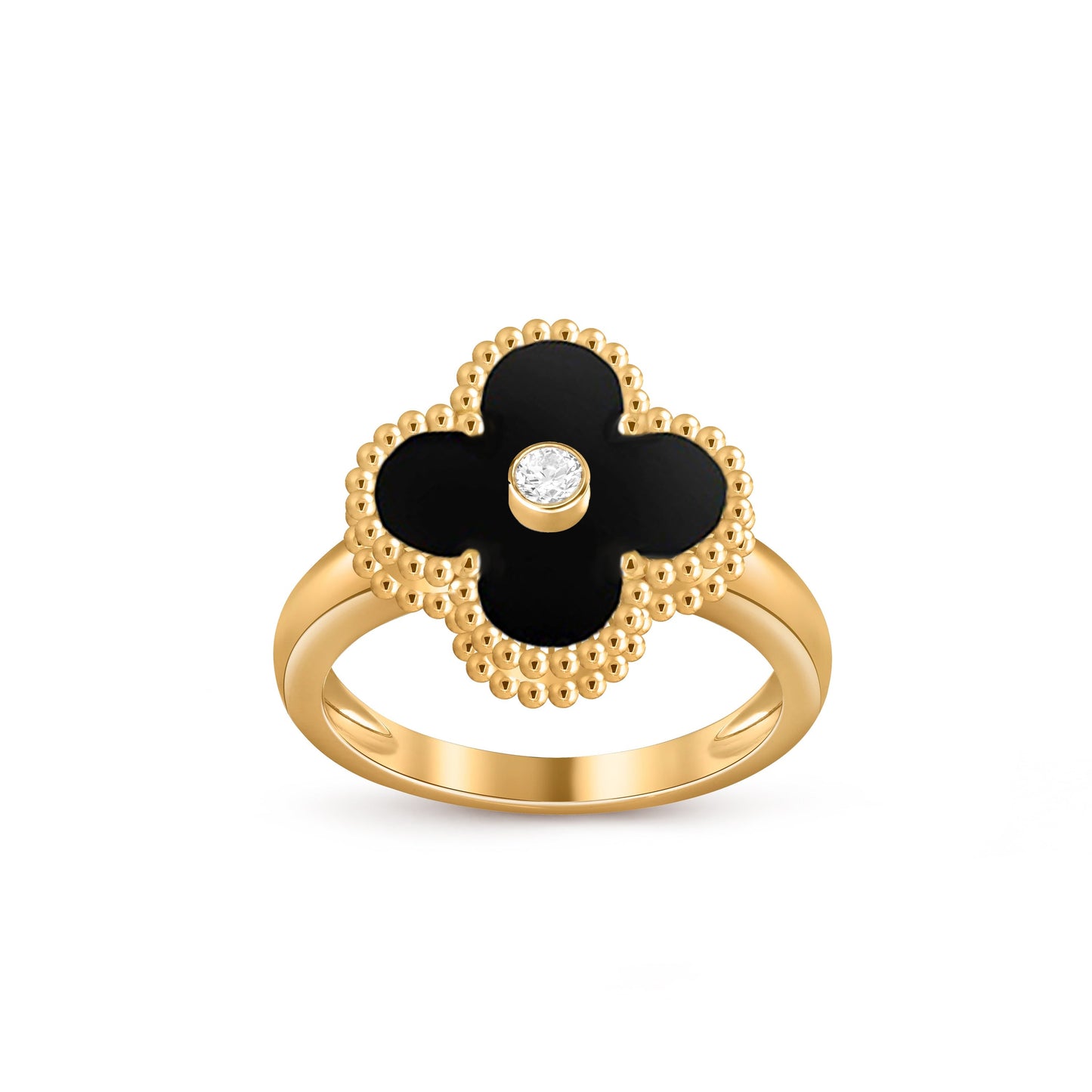 [Rosla]CLOVER DIAMOND RING GOLD COLLECTION
