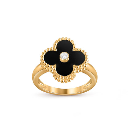 [Rosla]CLOVER DIAMOND RING GOLD COLLECTION