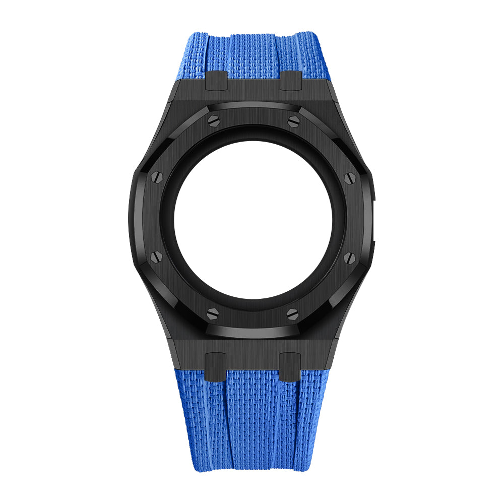 [Rosla]Steel Case & Fluoroelastomer Strap Full‑wrap Embedded Watch Band