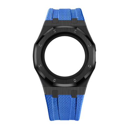 [Rosla]Steel Case & Fluoroelastomer Strap Full‑wrap Embedded Watch Band