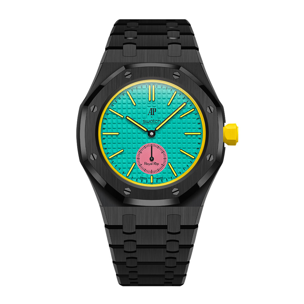 [Rosla]Royal Oak Pop Exclusive Steel Case & Strap Full‑wrap Embedded Watch Band
