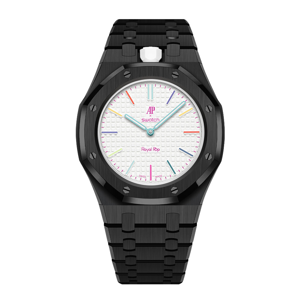 [Rosla]Royal Oak Pop Exclusive Steel Case & Strap Full‑wrap Embedded Watch Band