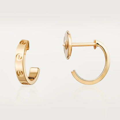 [Rosla]LOVE EARRINGS 2.65MM PINK GOLD
