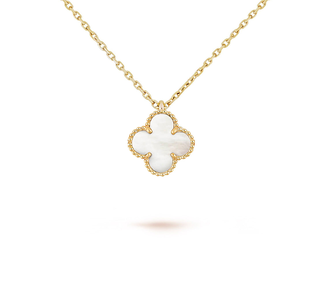[Rosla]CLOVER MINI 9.5MM CARNELIANS NECKLACE COLLECTION